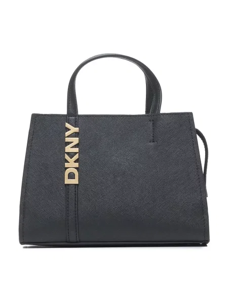 Dkny torebka skórzana czarny