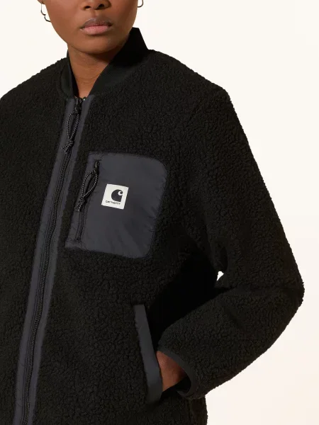 Carhartt Wip Kurtka Z Futerkiem Janet schwarz Carhartt Work In Progress czarna