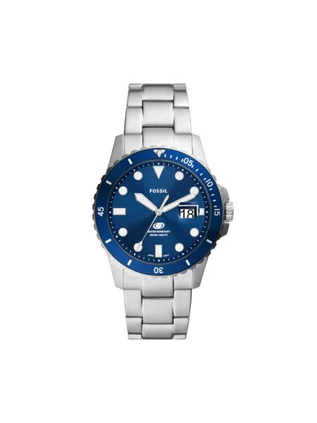 Fossil zegarek srebrny szary