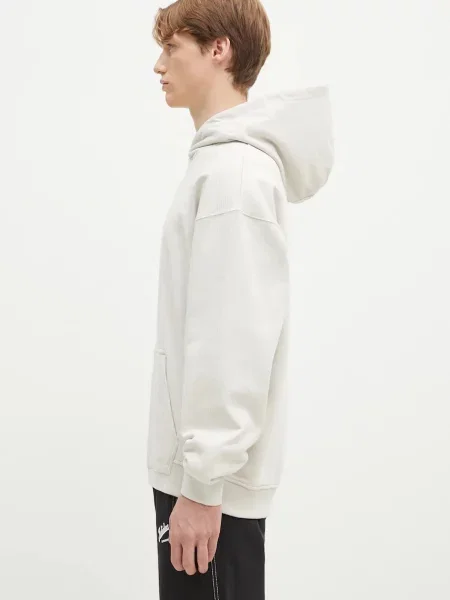 Geacă Adidas Originals cu glugă bej
