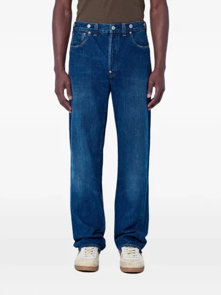 Blugi drepți Levi's® cu autograf albastru