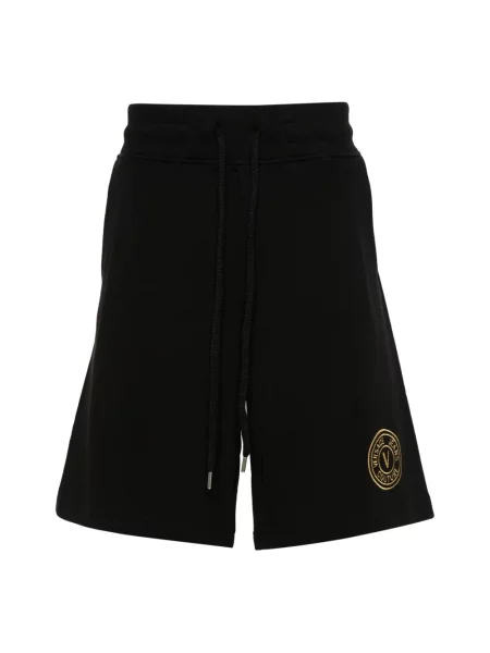 Szorty jeansowe Versace Jeans Couture do biegania czarne