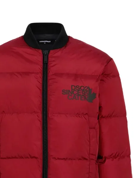 Geacă cu puf Dsquared2 roșu