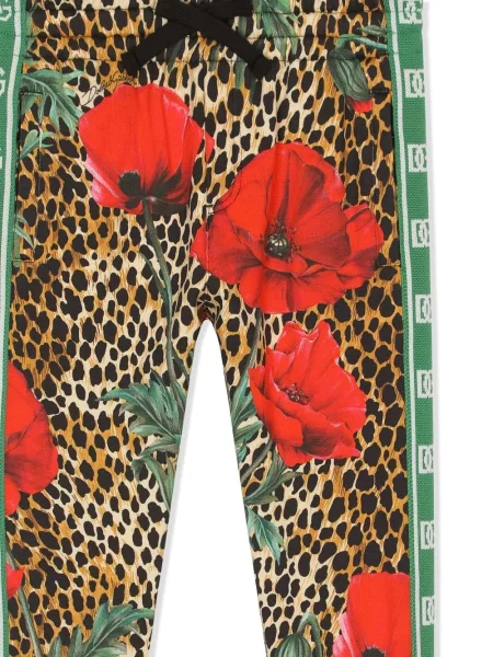 Spodnie dziecięce Dolce And Gabbana brązowe