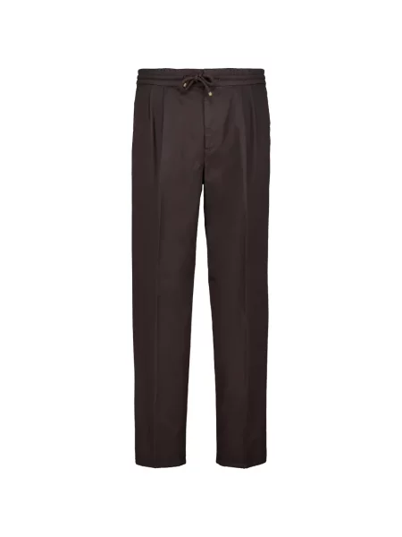 Pantaloni Brunello Cucinelli cu cordon maro