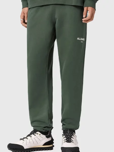 AllSaints pantaloni de trening din uni verde