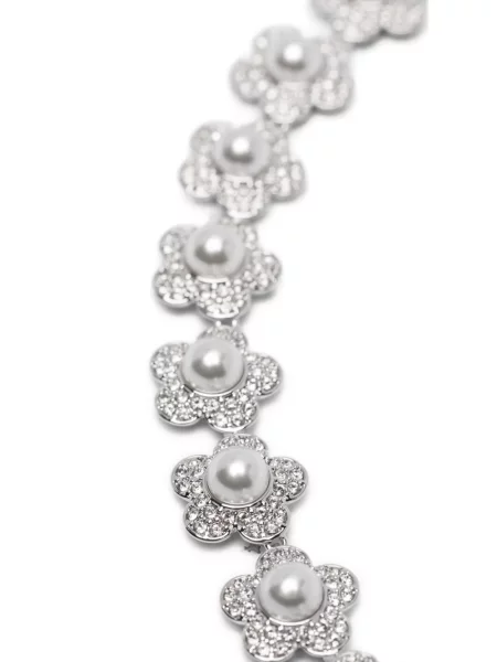 Colier Swarovski cu model floral
