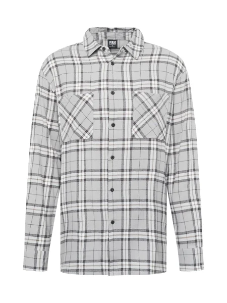 Urban Classics Košile světle hnědá / šedá / černá bílá