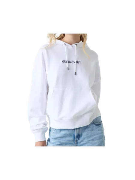 Guess Jeans Bluza Oversize biały