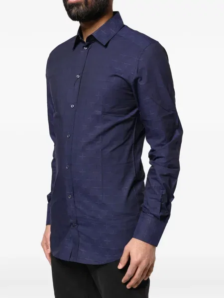 Kockás ing Dolce & Gabbana kék