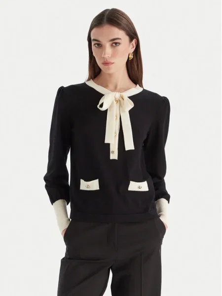 Luisa Spagnoli Pulover Maluma negru