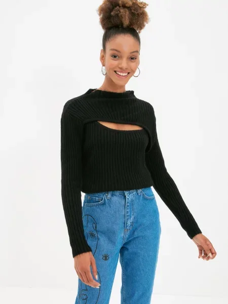 Elimina pulover Trendyol negru