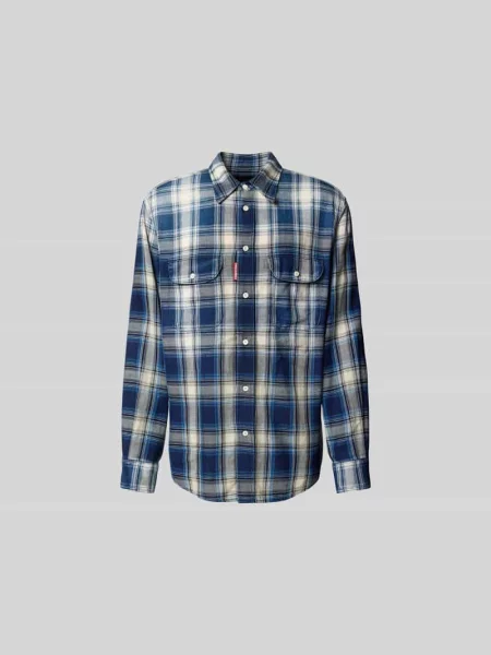 Koszula Dsquared2 retro niebieska
