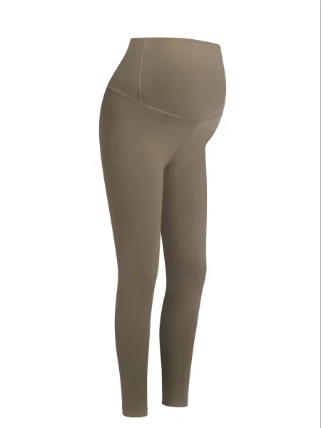 Cfab Leggings Seamless Umstandsleggings mit hohem Bund taupe