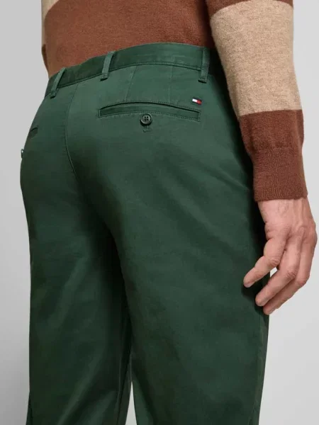 Spodnie chinosy z prostymi nogawkami z mieszanka bawełny model DENTON' Tommy Hilfiger