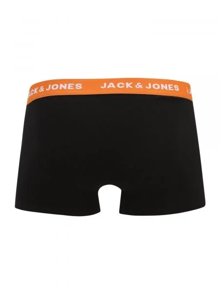 JACK & JONES Boxerky JACSOLID modrá / námornícka modrá / tmavozelená / lesného ovocia čierna