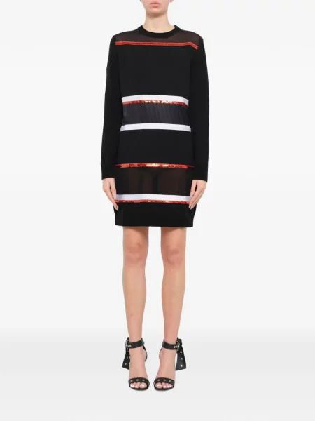 Rochie mini Givenchy cu paiete cu dungi negru