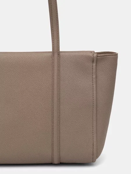 Calvin Klein Shopper táska világosbarna bézs