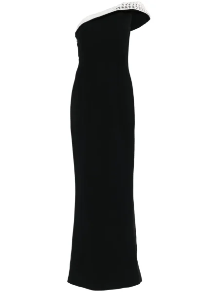 Rochie Jean-louis Sabaji de cristal din crep de costum negru