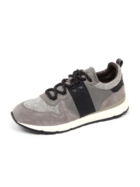 Sneakersy Woolrich skórzane szare