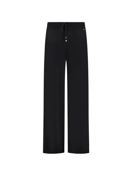 Pantaloni Herno din cașmir cu cordon negru
