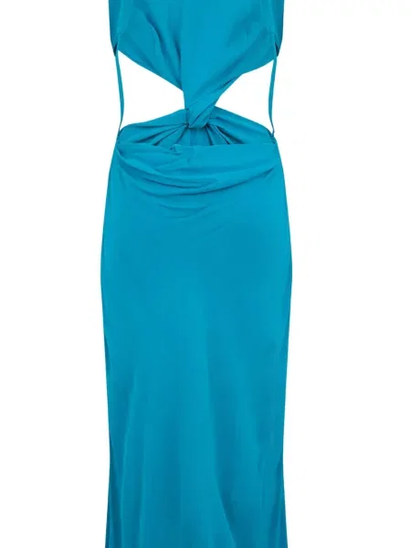 Rochie maxi Alberta Ferretti albastru