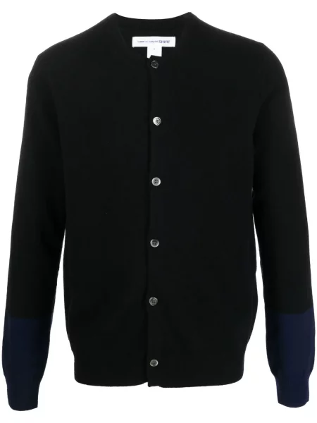 Cardigan Comme Des Garçons Shirt cu mânecă pe jumătate negru
