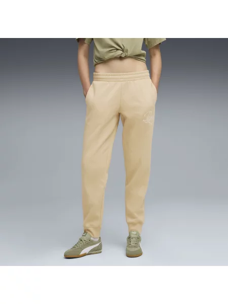 PUMA spodnie dresowe Essentials Script Odzież XXS czarny