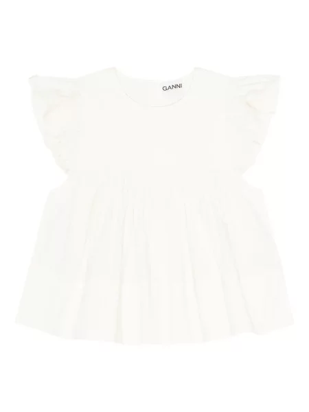 Top Ganni alb