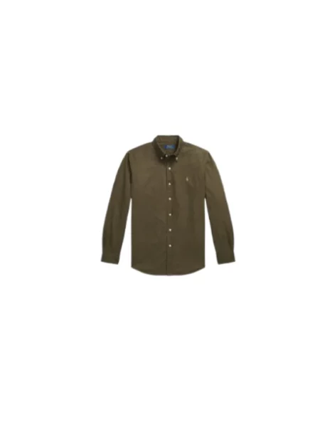 Koszula Ralph Lauren z twillu zielona