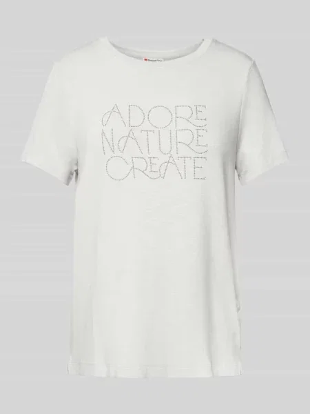 T-shirt zdobiony kamieniami Street One