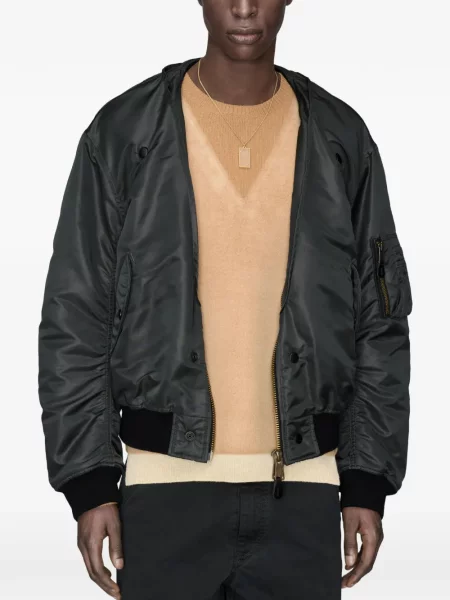 Reversibil geacă bomber Maison Margiela gri
