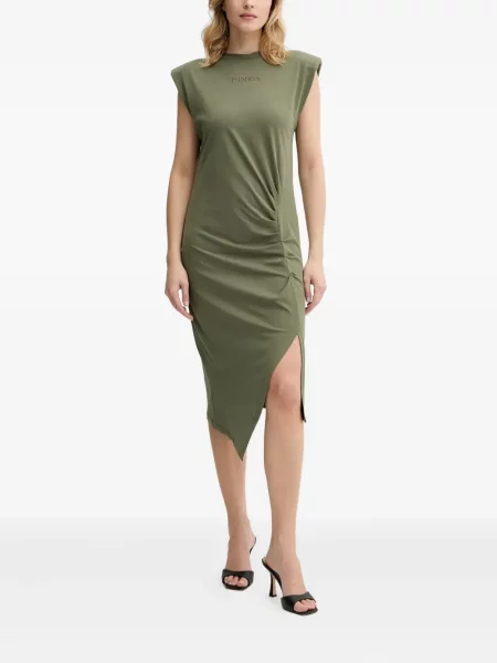 Rochie midi Pinko până la genunchi de costum verde