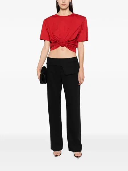 Decupat tricou Magda Butrym roșu