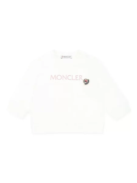 Koszulka dziecięca Moncler Enfant biała