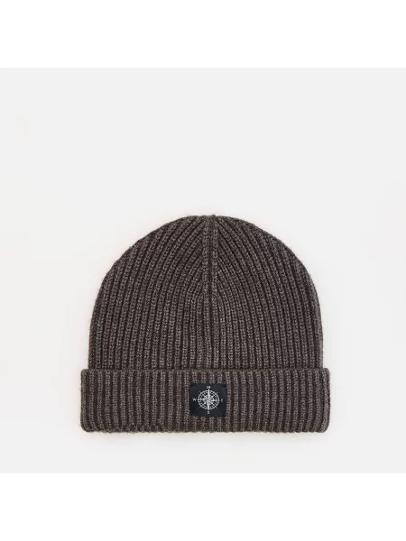 Reserved Čepice beanie z viskózové směsi tmavě šedá