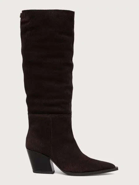Steve Madden čižmy dámske semišové Menthe hnedá