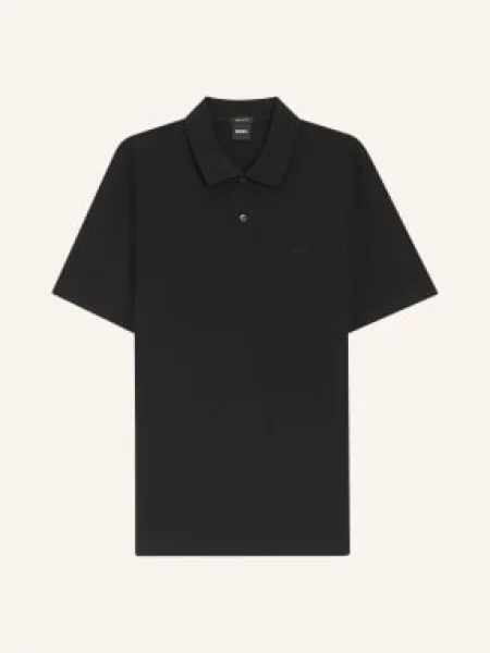 Boss Koszulka Polo Z Pikowanym Wzorem Pallas Regular Fit schwarz czarna