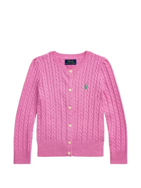Kardigan dziecięcy Polo Ralph Lauren różowy