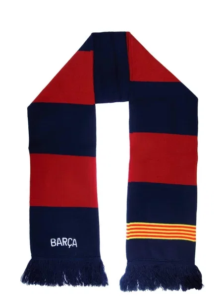 FC Barcelona szalik kibica dwustronny double vertical scarf wielokolorowy