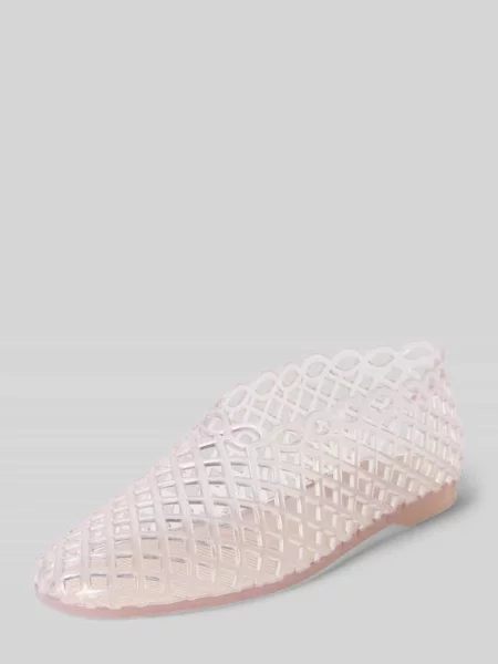 Baleriny z gładką podeszwą model Steve Madden białe