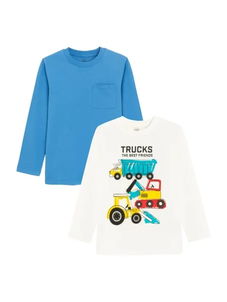 COOL CLUB by SMYK Tricou albastru / galben / roșu alb