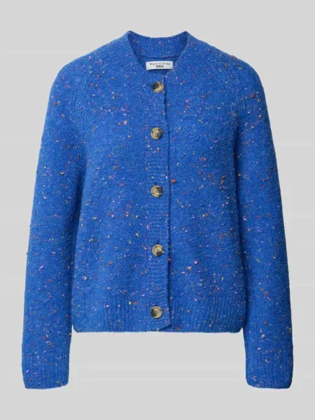 Oversize kardigan z mieszanki wełny dziewiczej Marc O'polo Denim niebieski