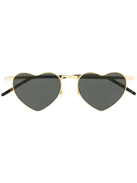 Слънчеви очила Saint Laurent Eyewear със сърца златисто