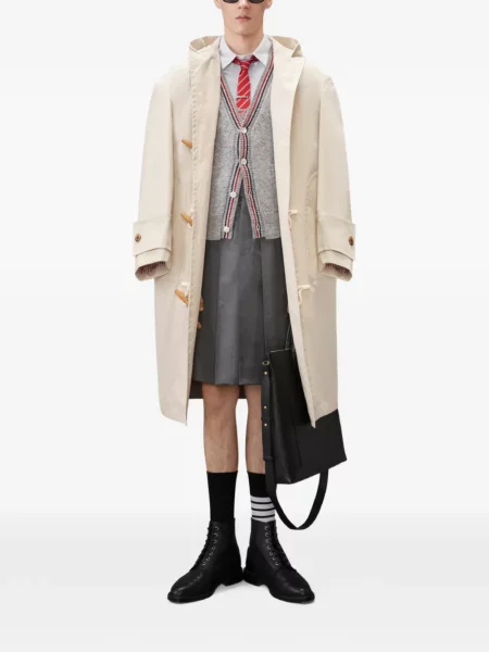 Cardigan Thom Browne tricotate gri
