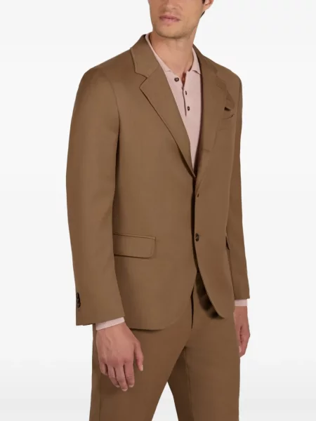 Sacou Slowear din țesătură twill maro