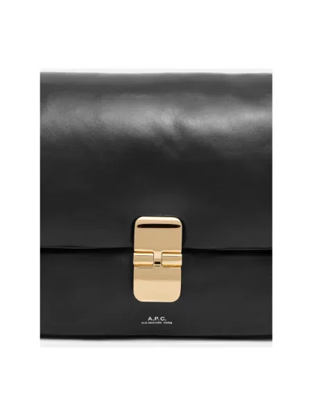 A.P.C. torebka crossbody skórzana sac grace soft czarna