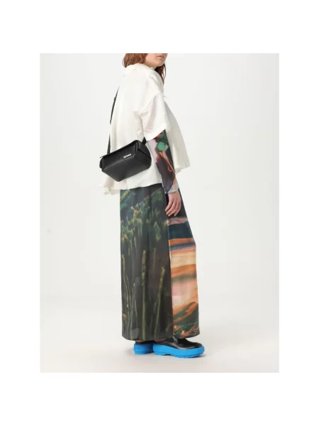 Torebka crossbody Sunnei skórzana czarna