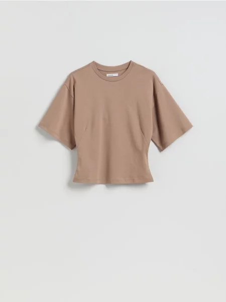 Reserved Tricou din bej