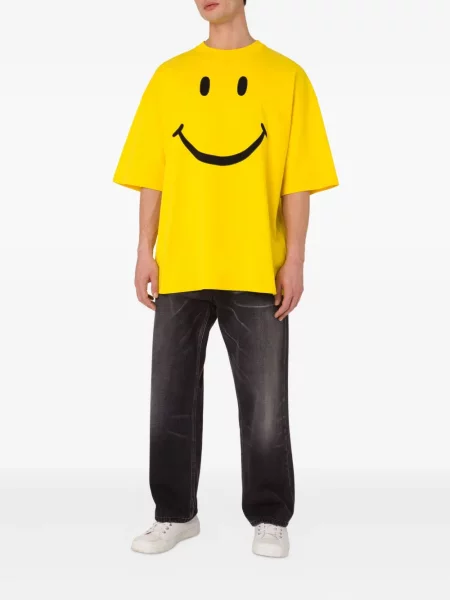 Tricou Moschino cu imagine galben